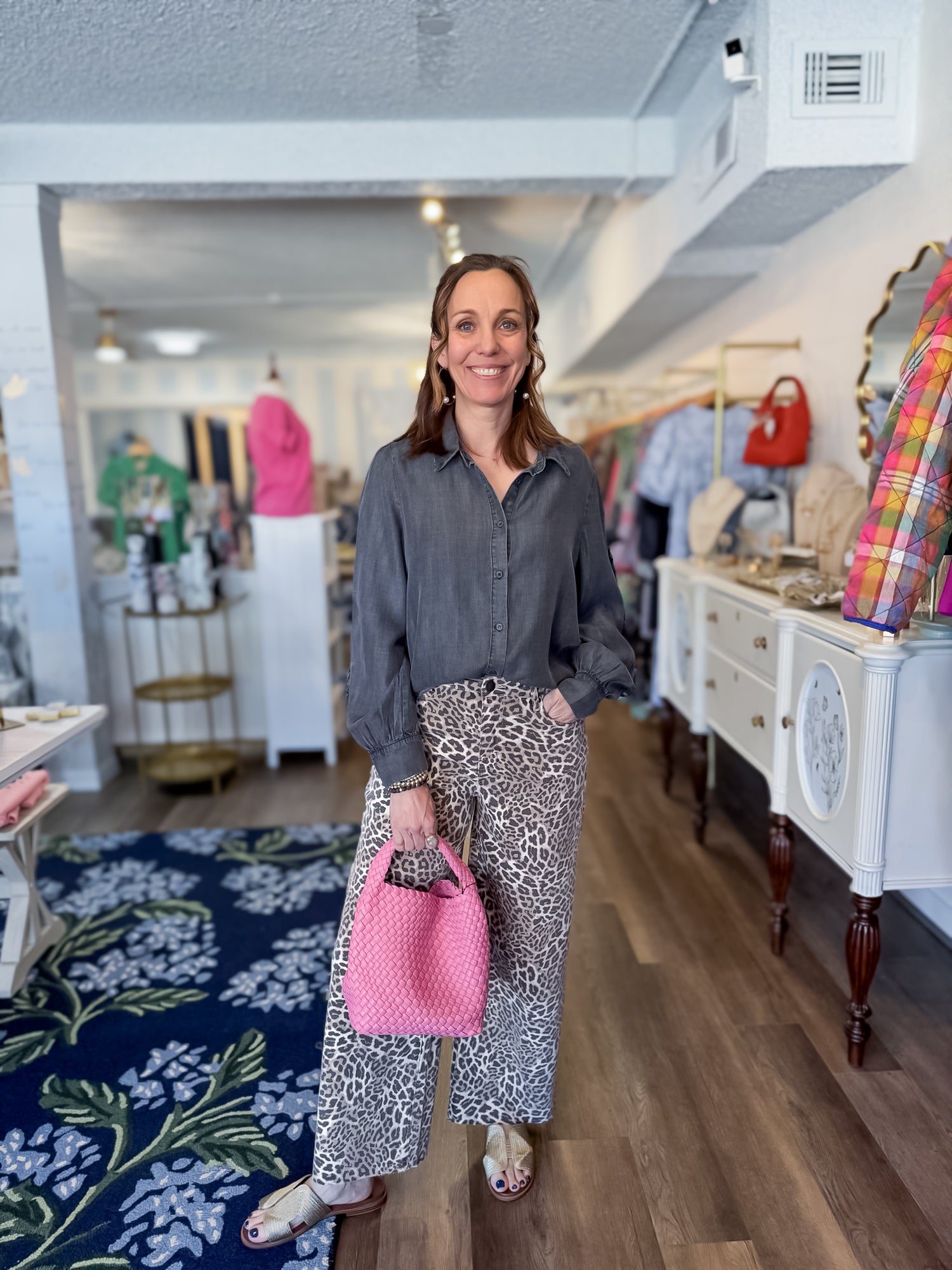 Denim Bowline Blouse