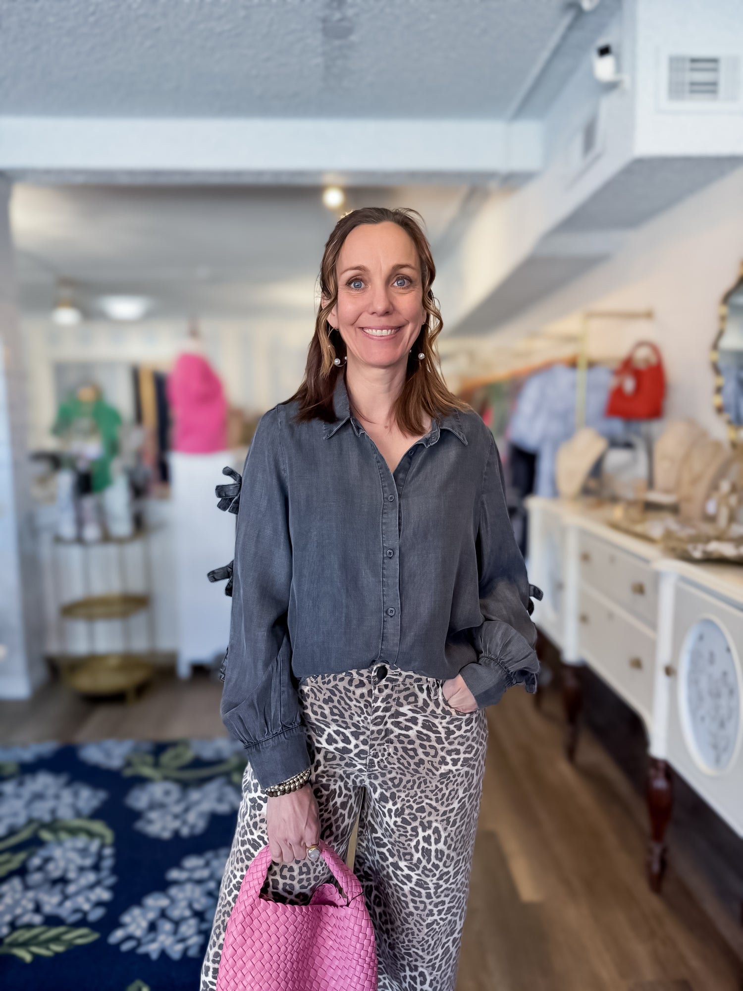 Denim Bowline Blouse