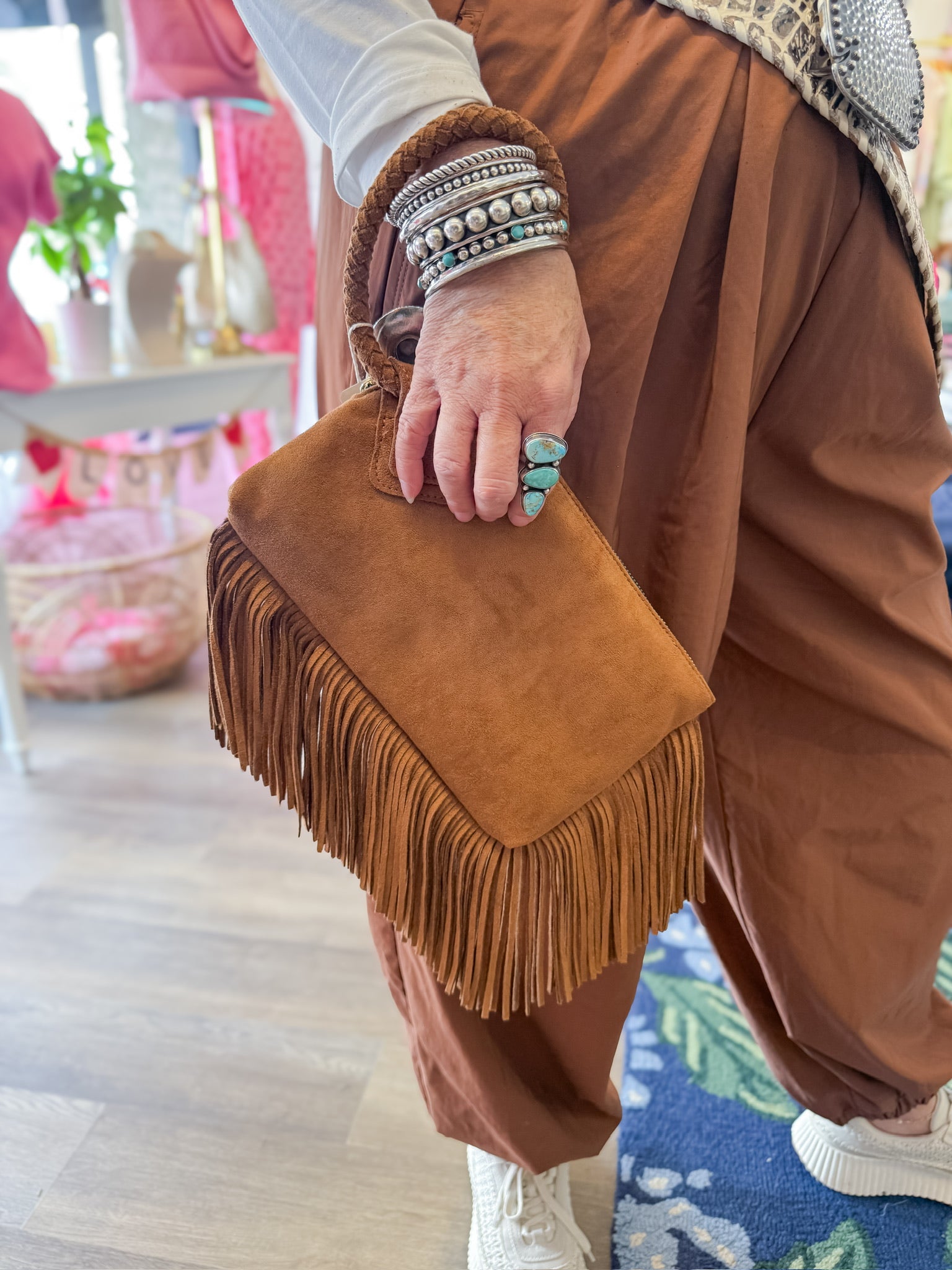 The Fringe Revival Bag- Tan