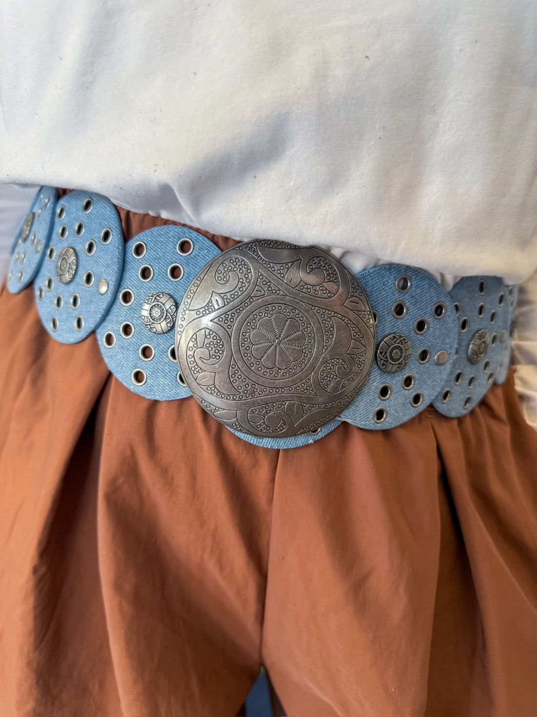 Denim Concho Belt