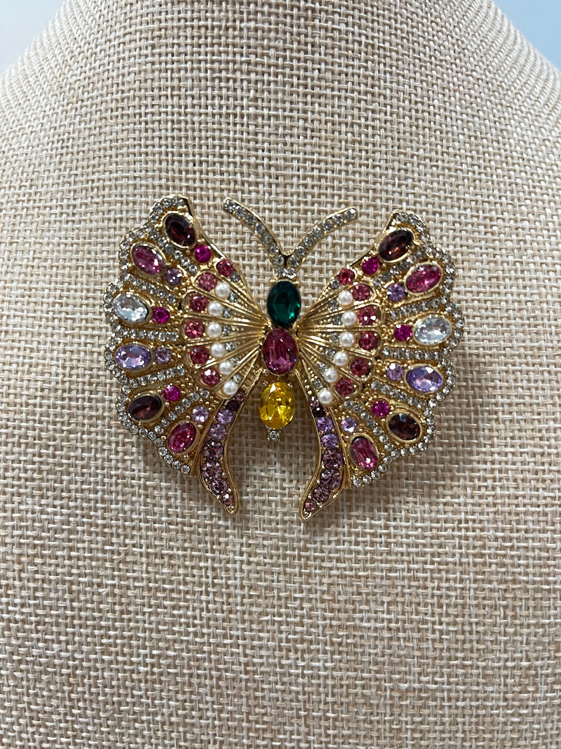 Vintage Enchanted Butterfly Brooch Terry K