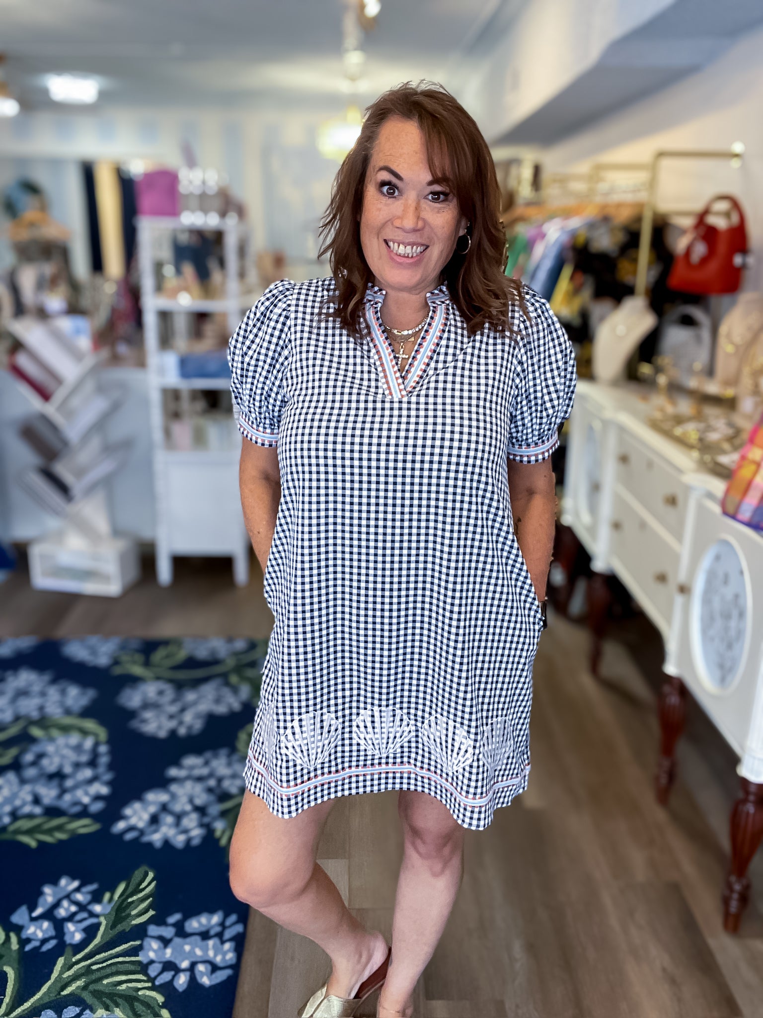 Harper Gingham Dress Threads of Grace