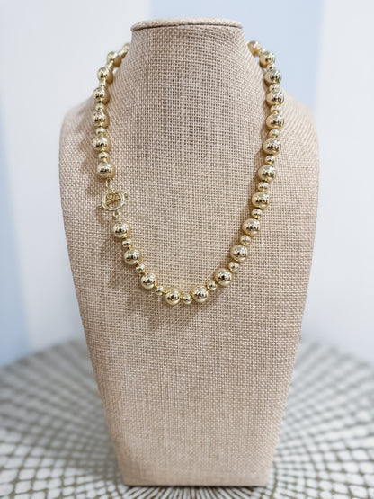 Signature Gold Bead Necklace Threads of Grace
