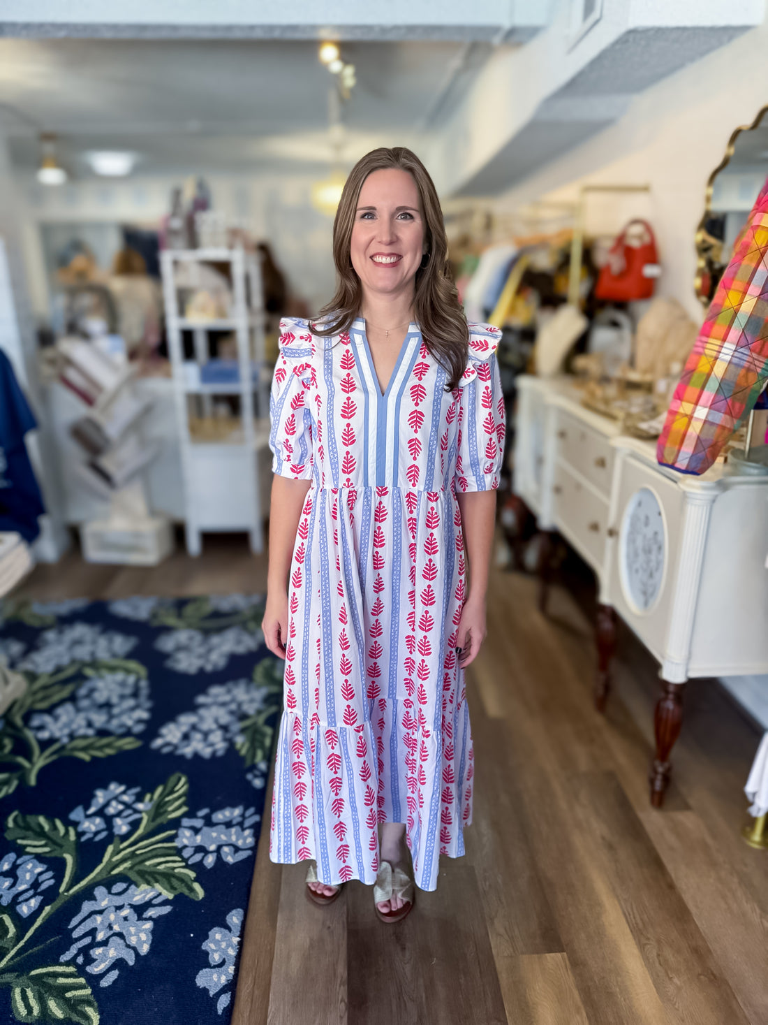 Jonah Midi Dress Mudpie