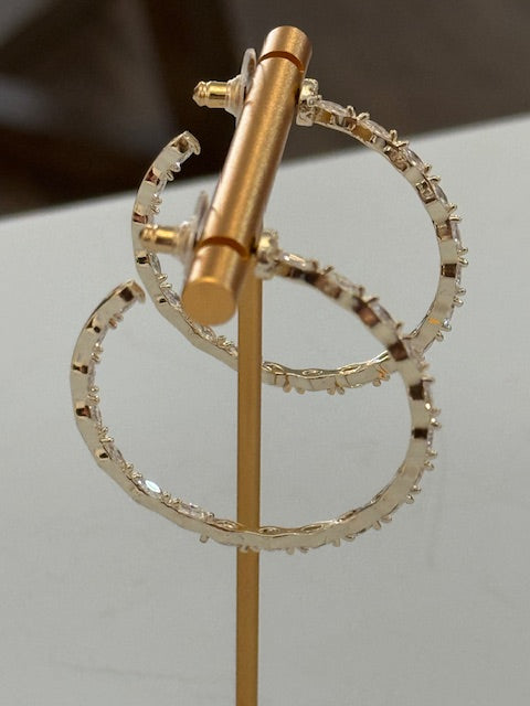 Starlit Twist Hoops