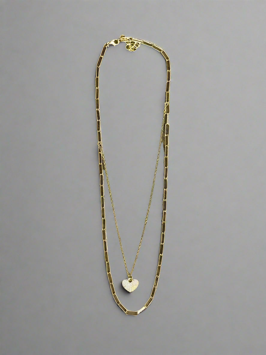 Double the Love Layered Necklace