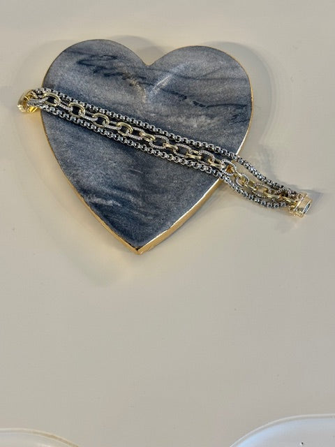Mixed Metals Link Bracelet