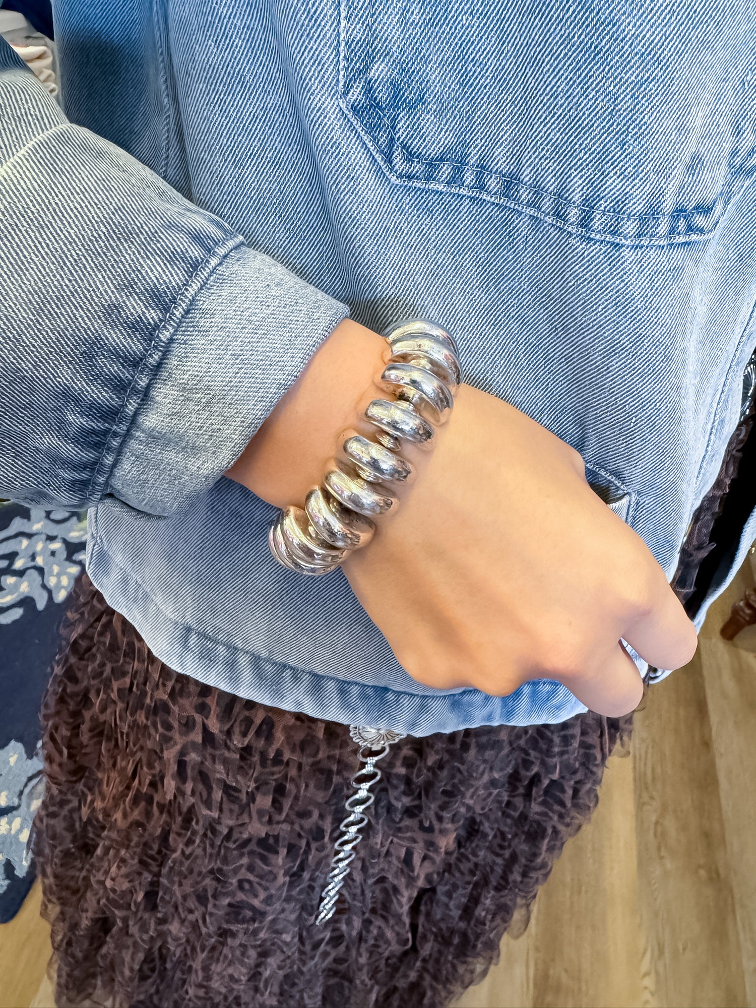 Silver Mesa Stretch Bracelet Threads of Grace