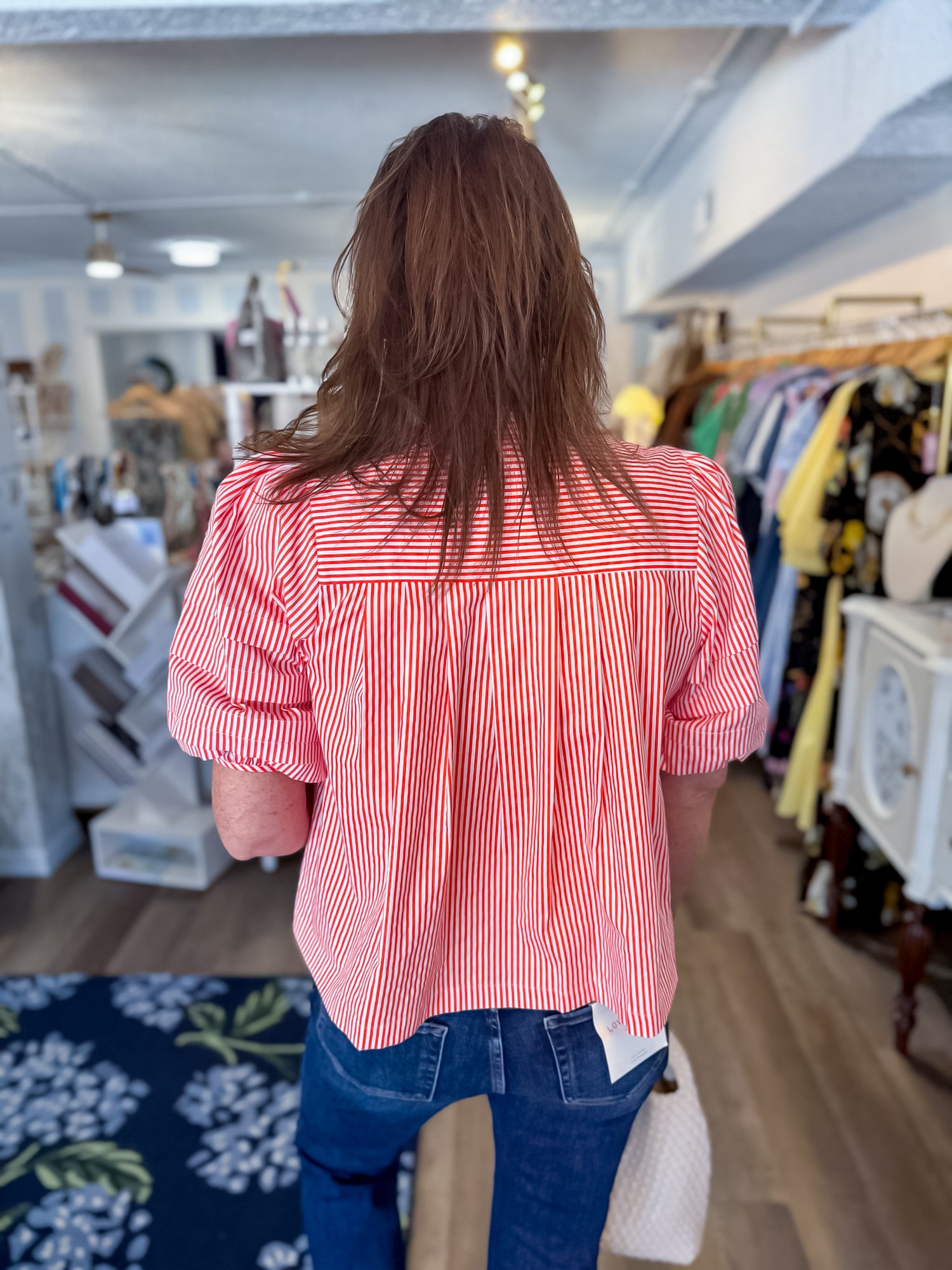Clementine Stripe Top Entro