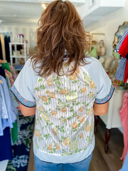 Bluebell Patchwork Top Umgee