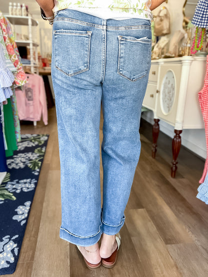 Taylor Cuffed Crop Jeans Risen