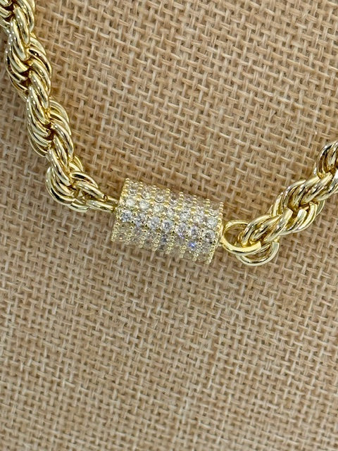 Golden Luxe Rope Necklace Threads of Grace