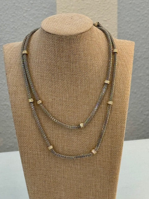 Twilight Mesh Necklace Threads of Grace