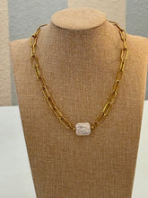 Golden Link Pearl Necklace Threads of Grace