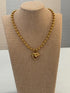 Golden Heart Pendant Necklace Threads of Grace