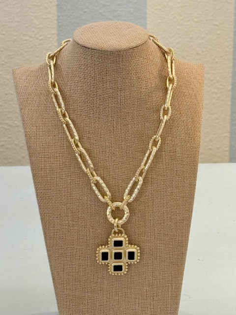 Gilded Crossroads Necklace Threads of Grace