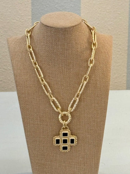 Gilded Crossroads Necklace Threads of Grace