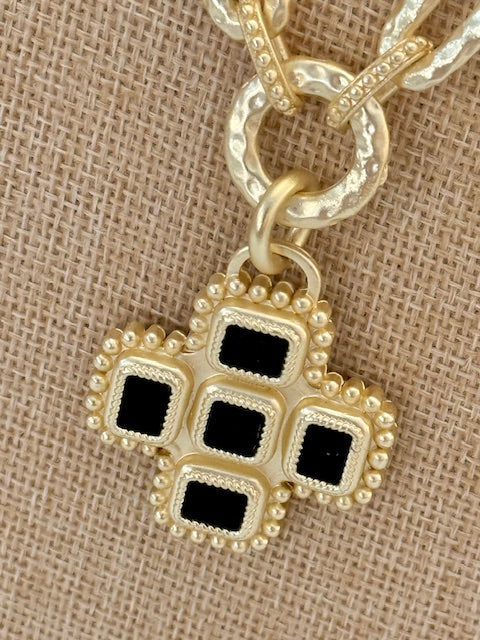 Gilded Crossroads Necklace Threads of Grace