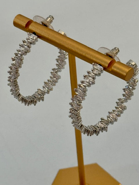 Crystal Cascade Hoops Threads of Grace