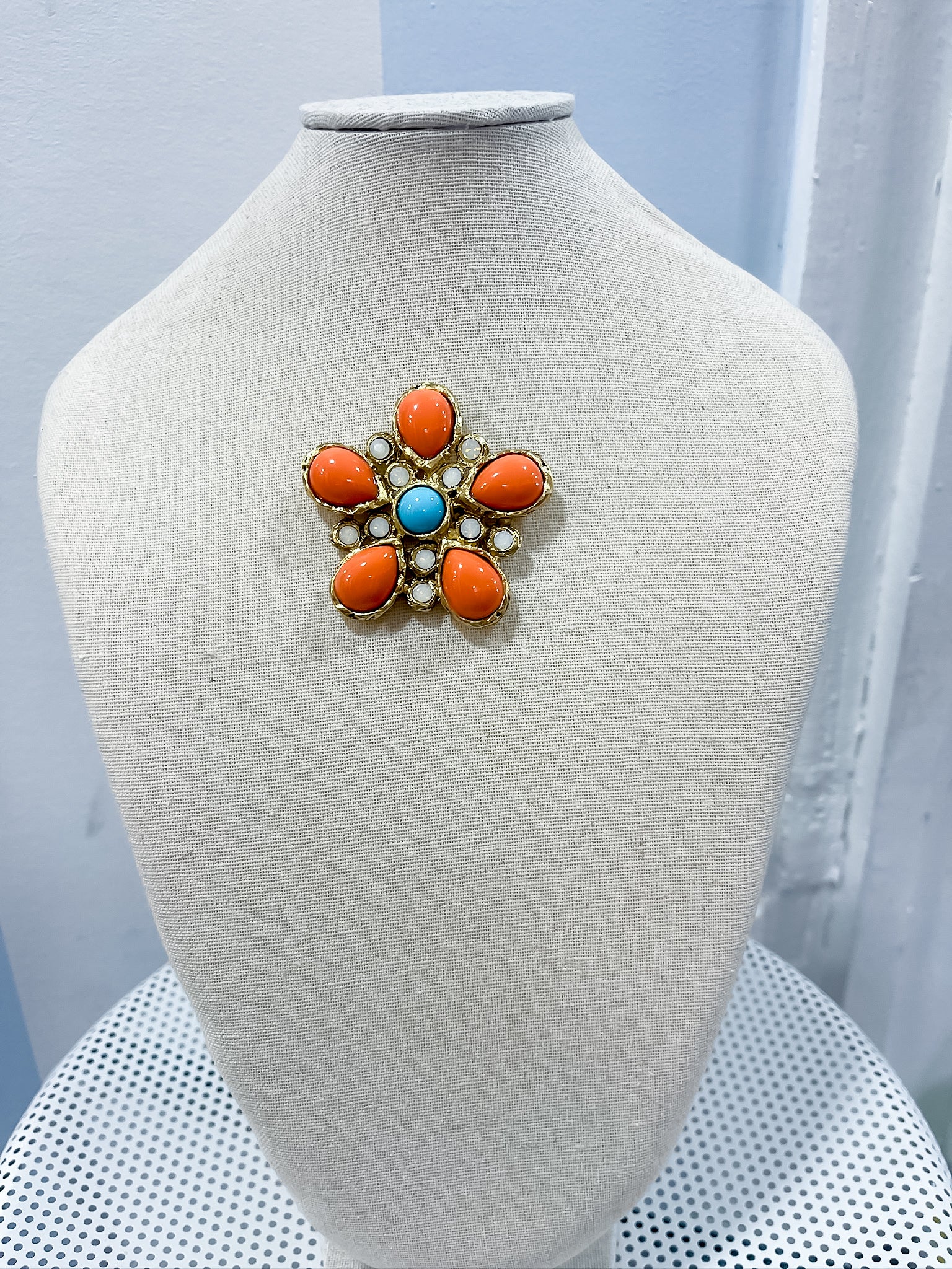 Sunset Bloom Brooch Yochi NY
