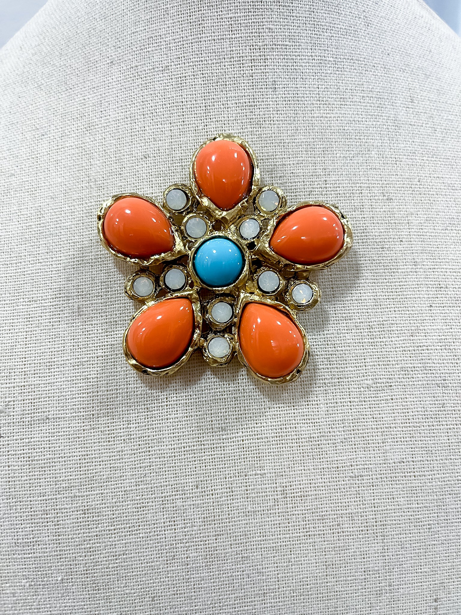 Sunset Bloom Brooch Yochi NY