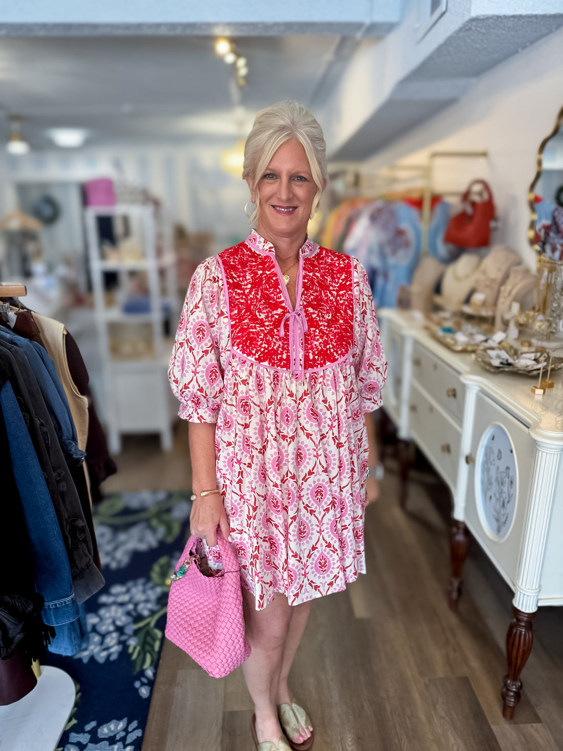 Blush &amp; Berry Garden Dress Entro