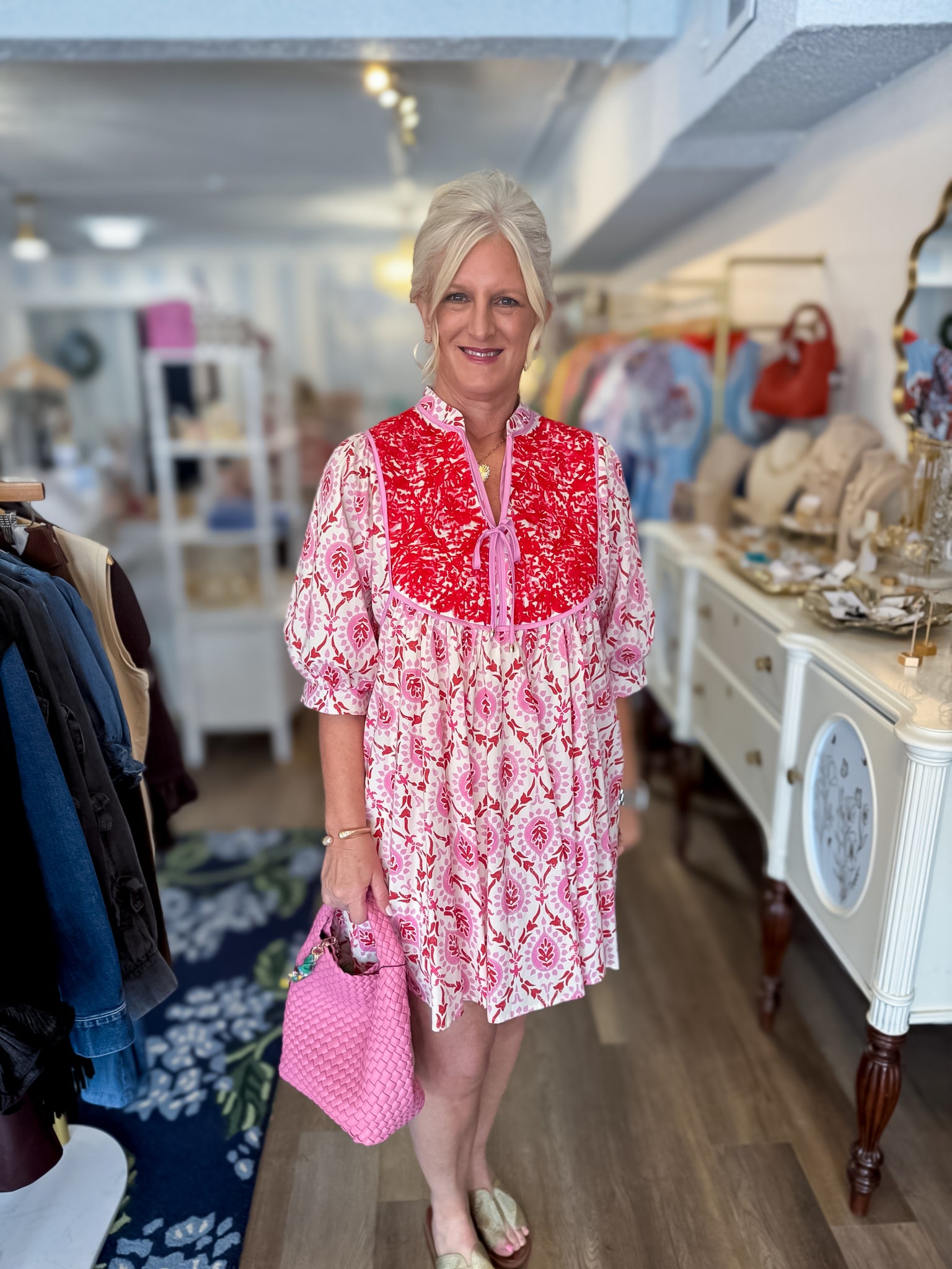 Blush &amp; Berry Garden Dress Entro