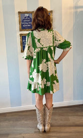 Verdant Bloom Tiered Dress Threads of Grace