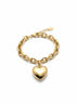 gold heart bracelet