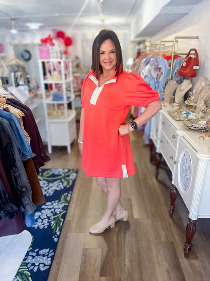 Coral Court Dress Mary Square