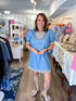 Sunny Coast Chambray Shift Dress VOY