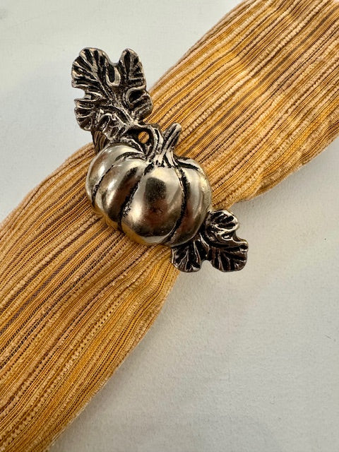 Autumn Harvest Pumpkin Napkins Rings Mudpie