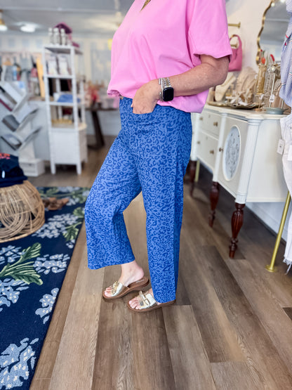 Riviera Leopard Cropped Pants Gigio