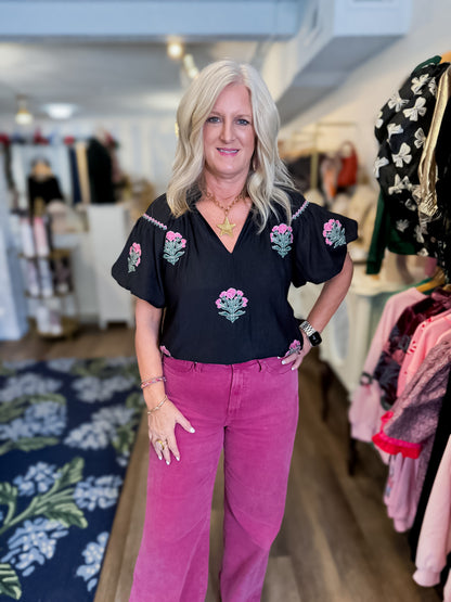 Blossom Stitch Top Umgee