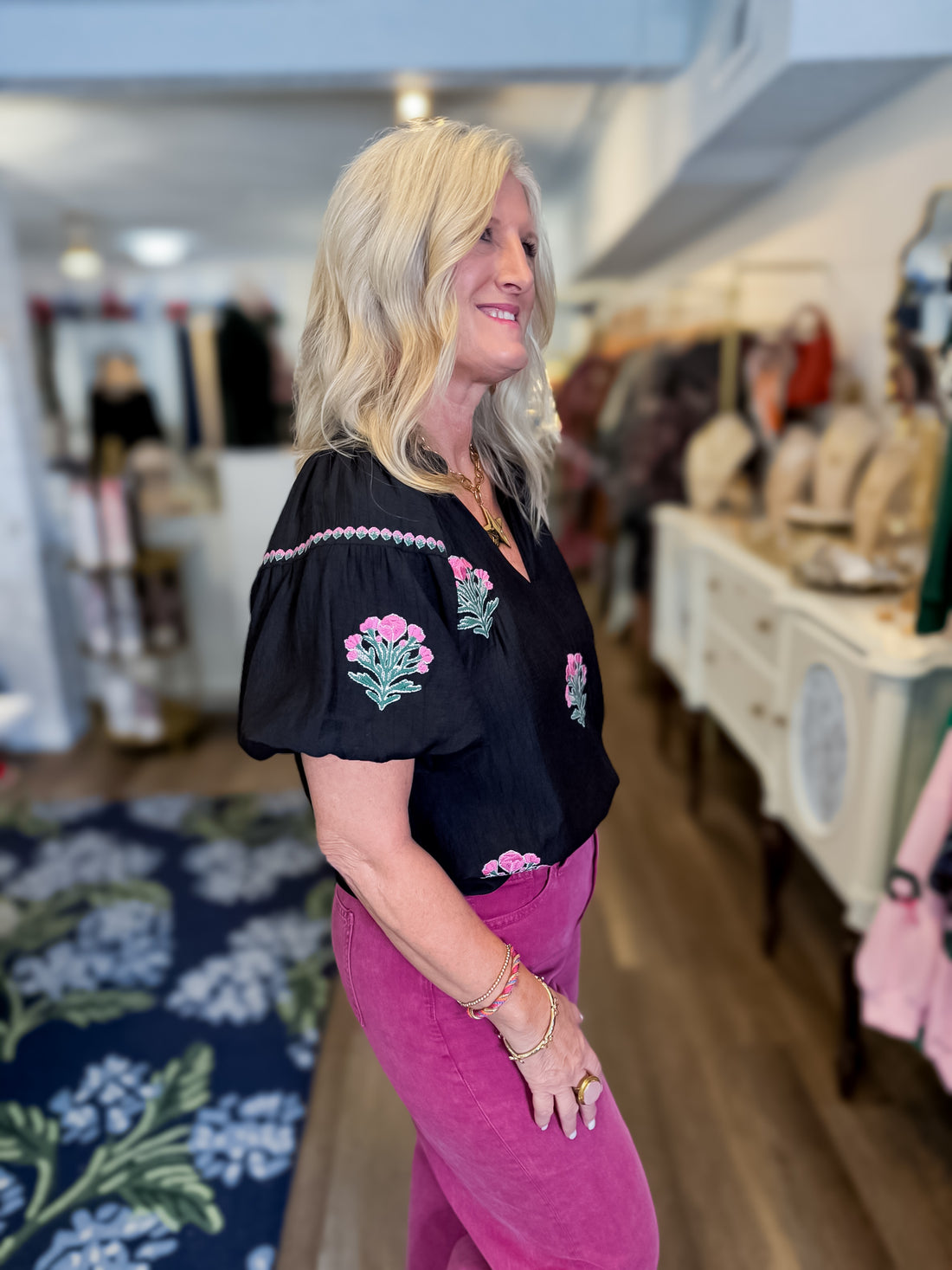 Blossom Stitch Top Umgee