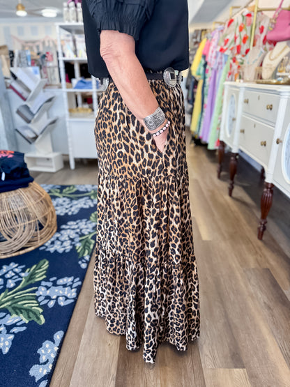 Roaming Wild Maxi Skirt Jodifl