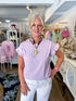 Brielle Ruffle Top - Lavender Vine & Love