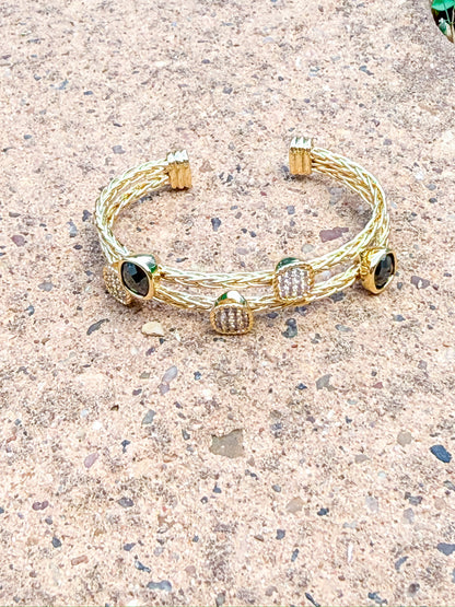 Emerald Luxe Cuff Silver and Accessories