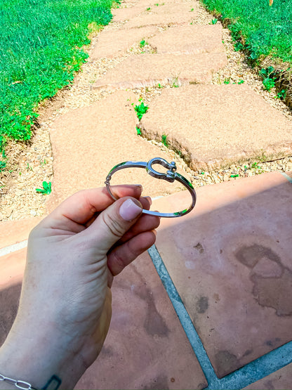 Silver Horsebit Bangle Silver and Accessories