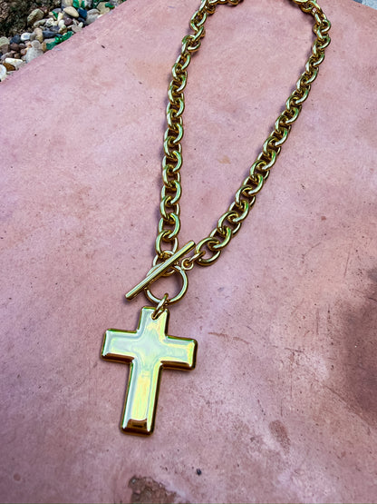 Bold Cross Toggle Silver and Accessories