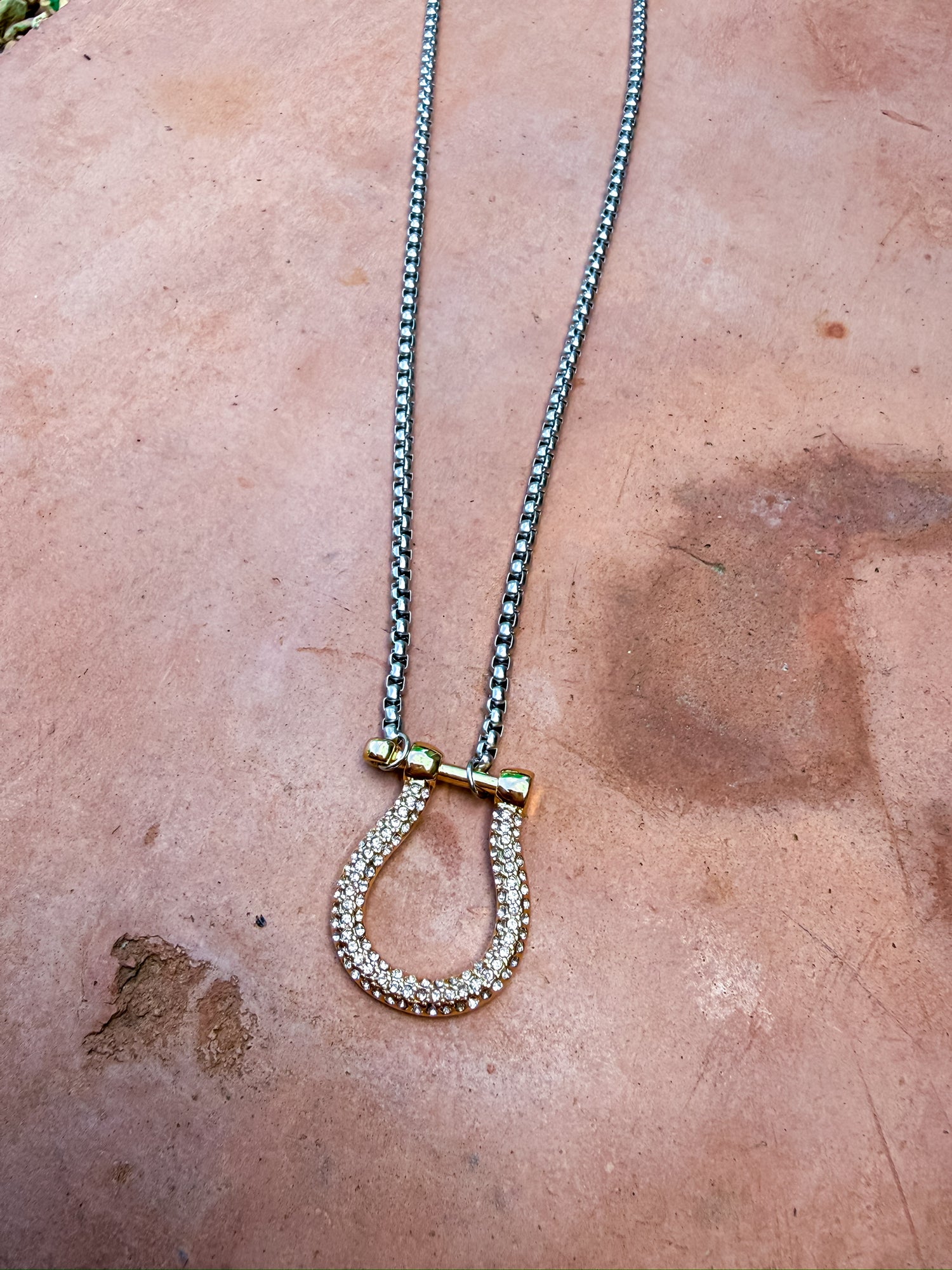 Horsebit Spark Necklace Silver and Accessories