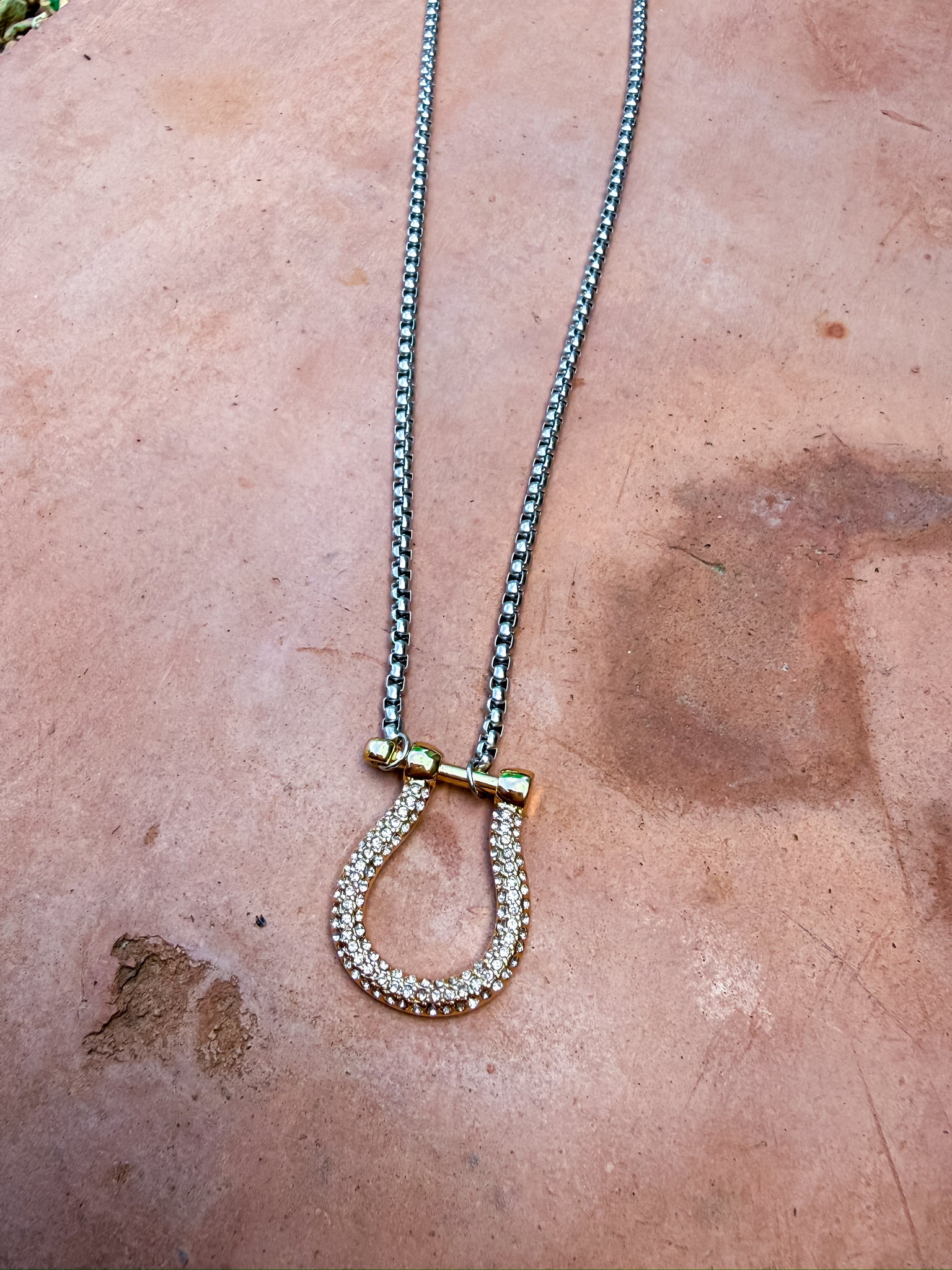 Horsebit Spark Necklace Silver and Accessories