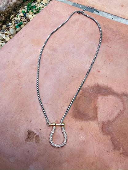 Horsebit Spark Necklace Silver and Accessories