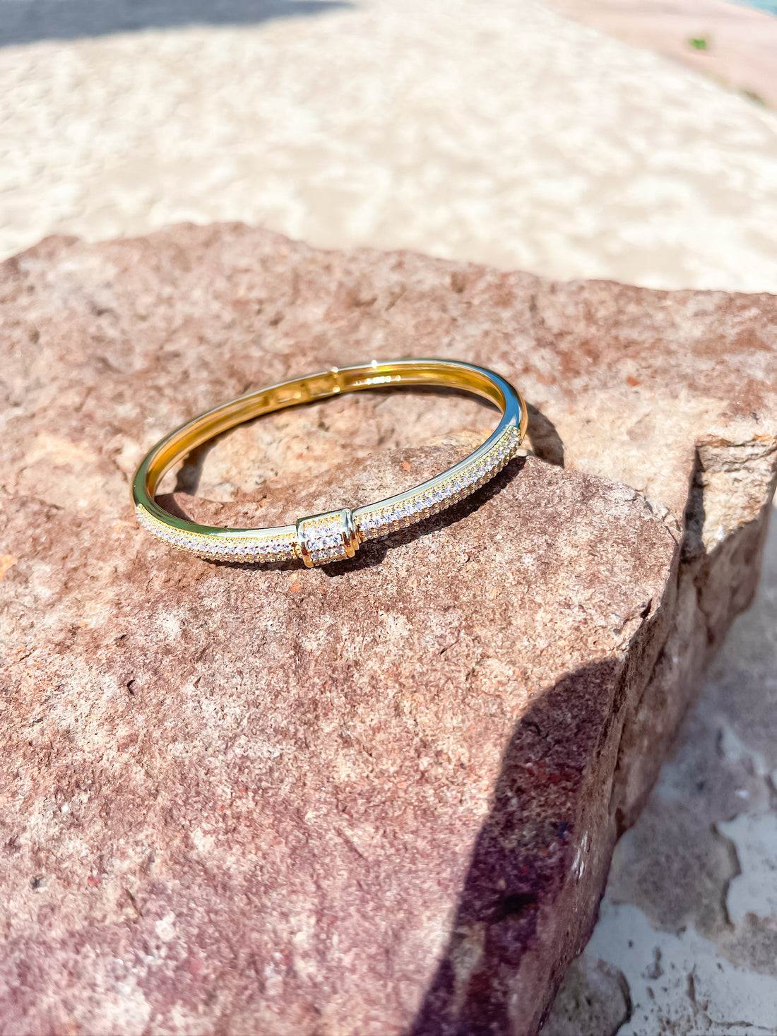 Pave Bangle Bracelet Silver and Accessories