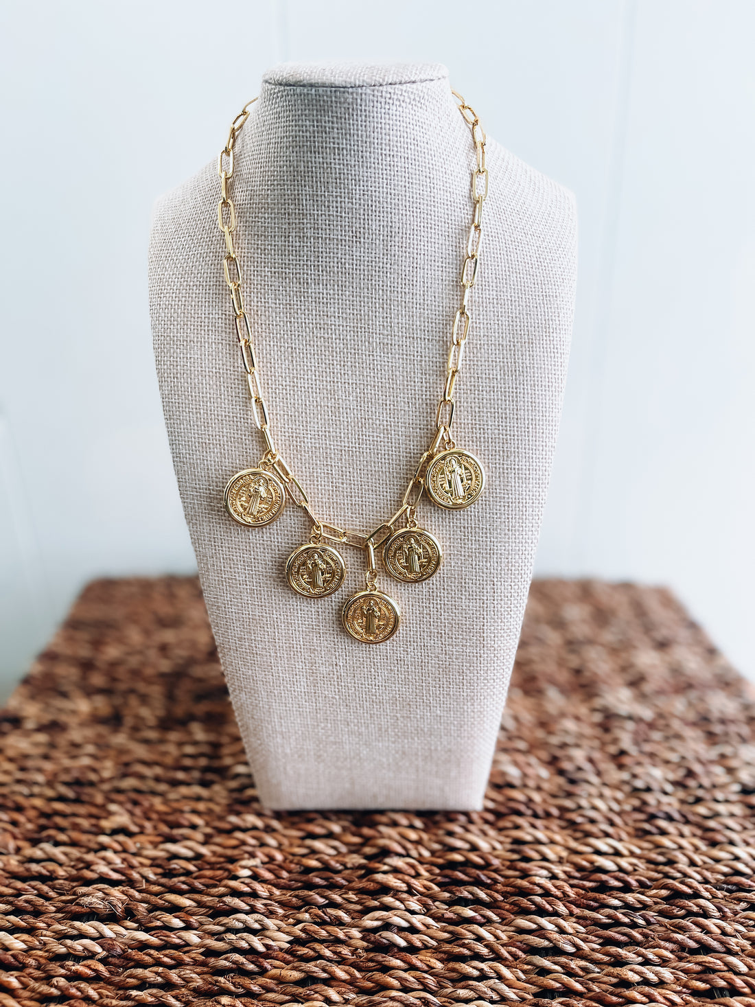 Halo Medallion Necklace Threads of Grace