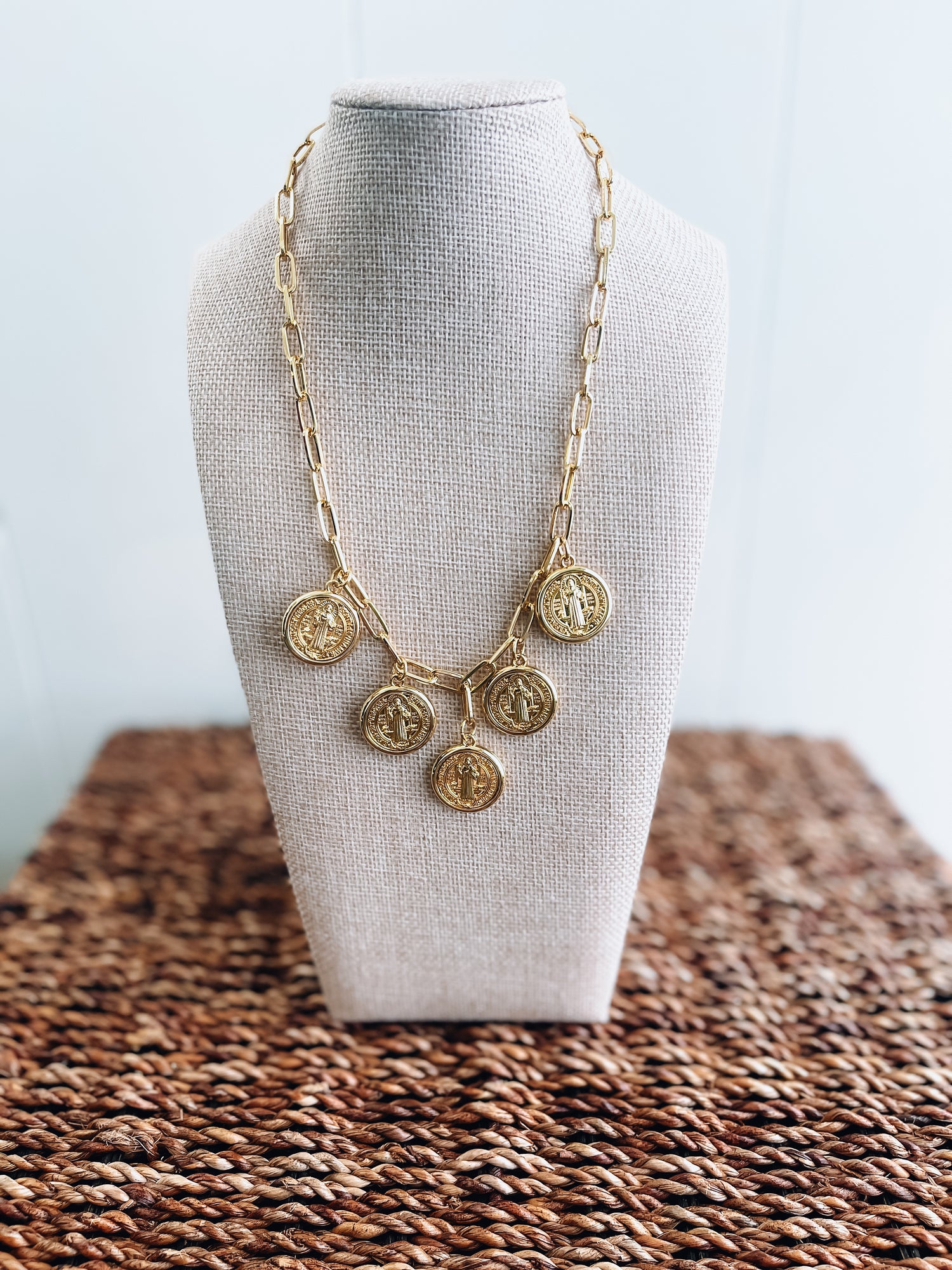 Halo Medallion Necklace Threads of Grace