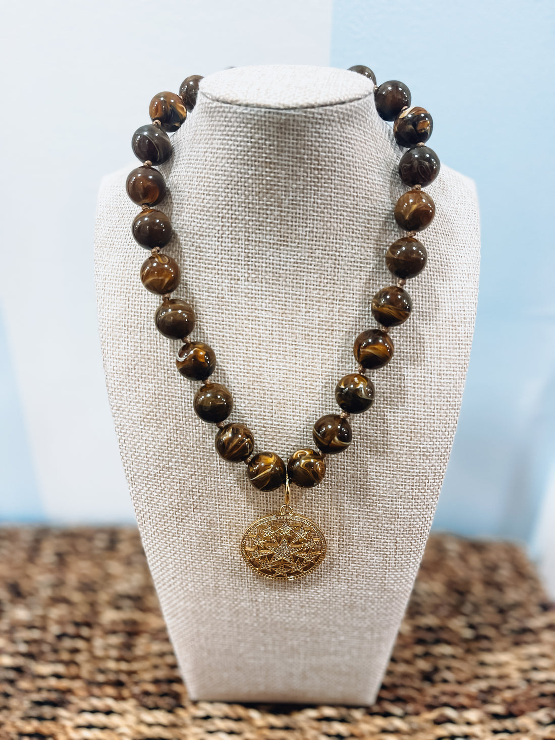 Cosmic Charm Beaded Necklace Threads of Grace