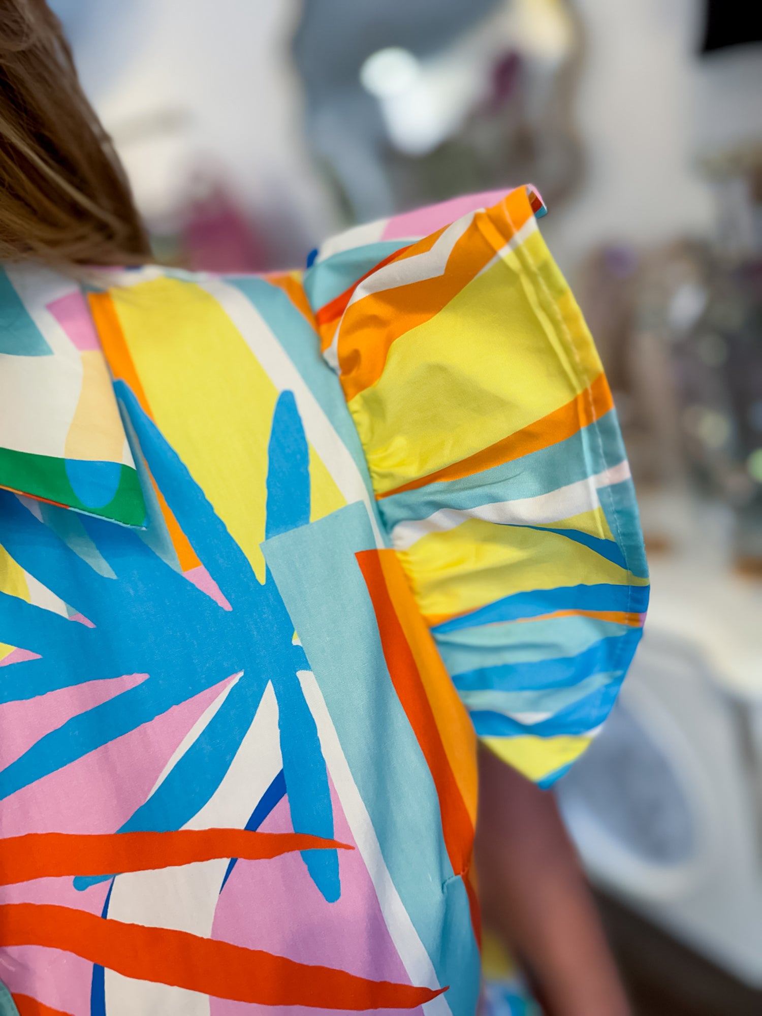 Sunset Tropics Tiered Dress FLYING TOMATO