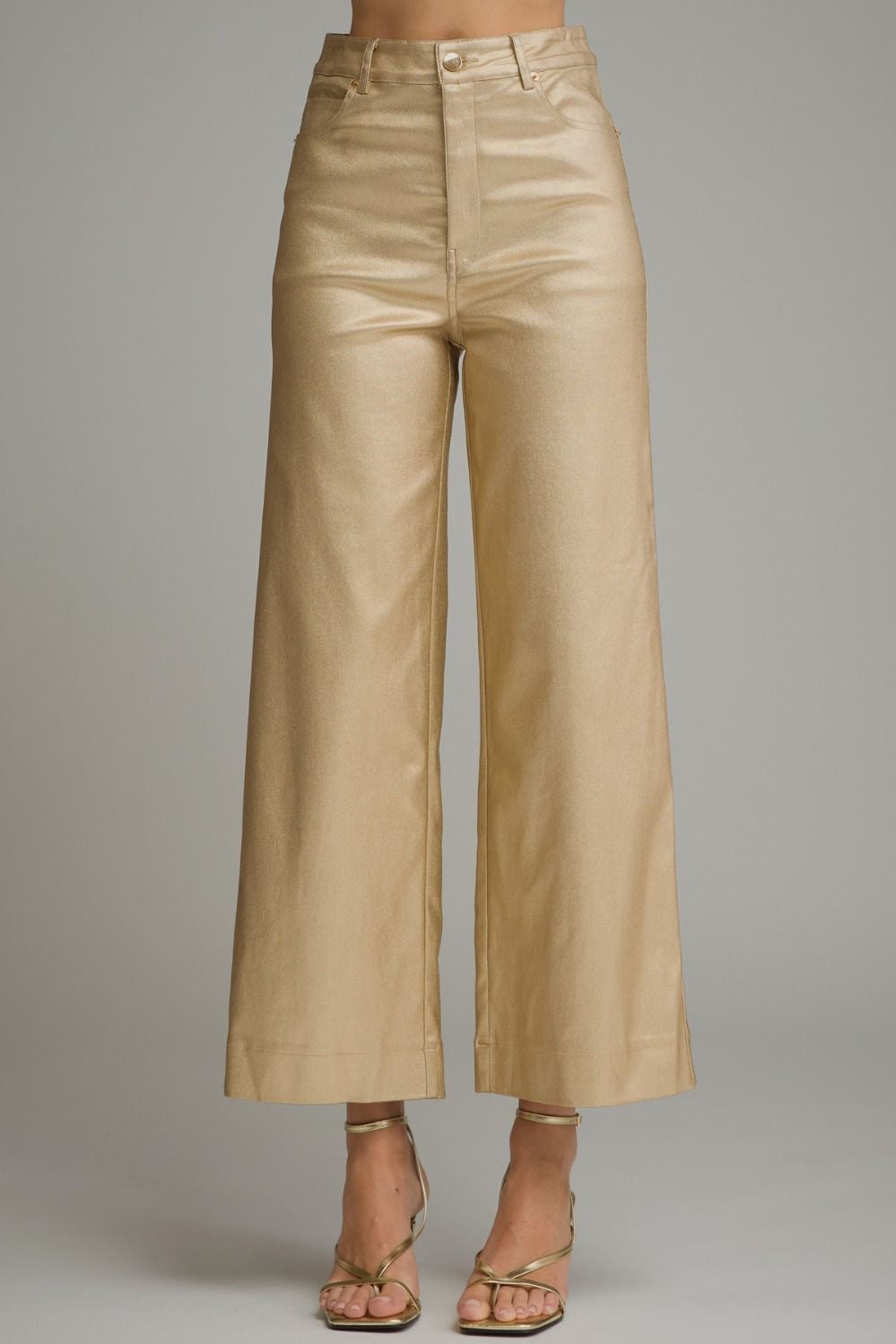 Sterling Wide Leg Pants - Gold Entro