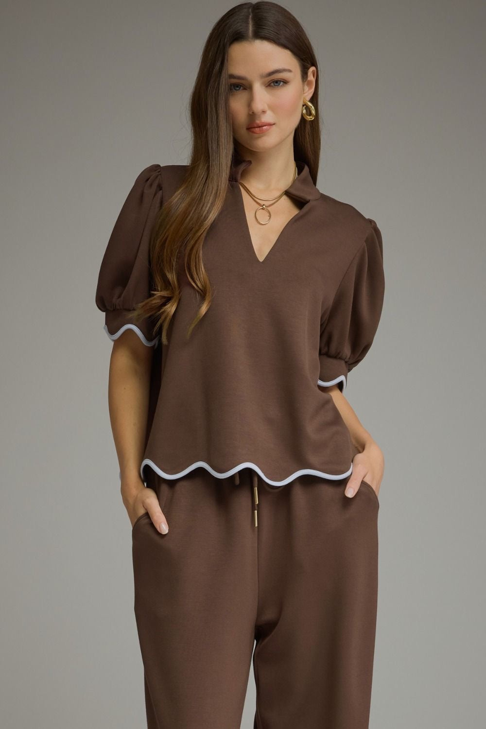 Simple Comfort Top - Brown Entro